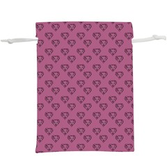 Heart Face Mauve  Lightweight Drawstring Pouch (XL)