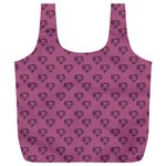 Heart Face Mauve Full Print Recycle Bag (XXL) Front