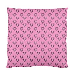 Heart Face Pink Standard Cushion Case (one Side) by snowwhitegirl