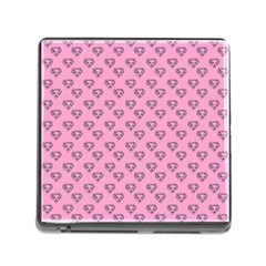 Heart Face Pink Memory Card Reader (square 5 Slot) by snowwhitegirl