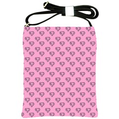 Heart Face Pink Shoulder Sling Bag by snowwhitegirl