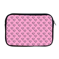 Heart Face Pink Apple Macbook Pro 17  Zipper Case by snowwhitegirl