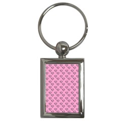 Heart Face Pink Key Chain (rectangle) by snowwhitegirl