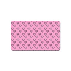 Heart Face Pink Magnet (name Card) by snowwhitegirl