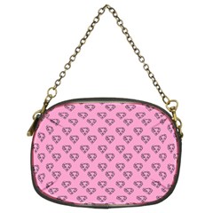 Heart Face Pink Chain Purse (two Sides) by snowwhitegirl