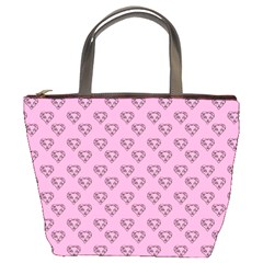 Heart Face Pink Bucket Bag by snowwhitegirl