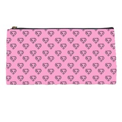 Heart Face Pink Pencil Cases by snowwhitegirl