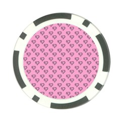 Heart Face Pink Poker Chip Card Guard (10 Pack) by snowwhitegirl