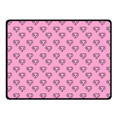 Heart Face Pink Fleece Blanket (small) by snowwhitegirl