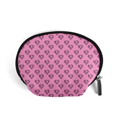 Heart Face Pink Accessory Pouch (small) by snowwhitegirl