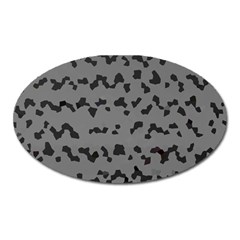 Mosaique Noir/gris Oval Magnet by kcreatif