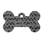 Mosaique Noir/Gris Dog Tag Bone (Two Sides) Front