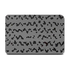 Mosaique Noir/gris Small Doormat  by kcreatif