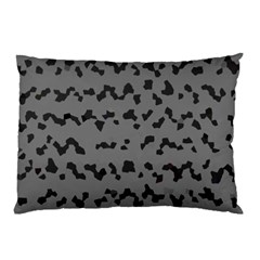 Mosaique Noir/gris Pillow Case by kcreatif