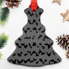 Mosaique Noir/gris Christmas Tree Ornament (two Sides) by kcreatif