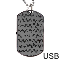 Mosaique Noir/gris Dog Tag Usb Flash (two Sides) by kcreatif