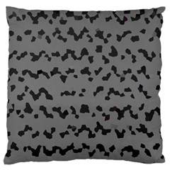 Mosaique Noir/gris Large Cushion Case (one Side) by kcreatif