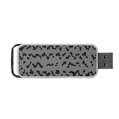 Mosaique Noir/gris Portable Usb Flash (one Side) by kcreatif