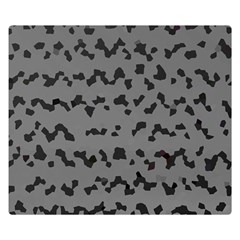 Mosaique Noir/gris Double Sided Flano Blanket (small)  by kcreatif