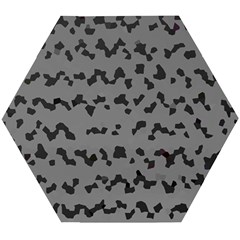 Mosaique Noir/gris Wooden Puzzle Hexagon by kcreatif