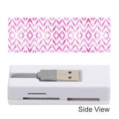 Chevrons Abstrait Rose Memory Card Reader (stick)