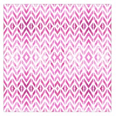 Chevrons Abstrait Rose Large Satin Scarf (square) by kcreatif