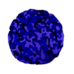 Army Blue Standard 15  Premium Round Cushions