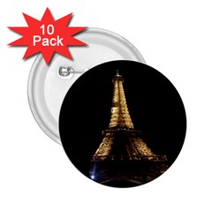 Tour Eiffel Paris Nuit 2 25  Buttons (10 Pack)  by kcreatif