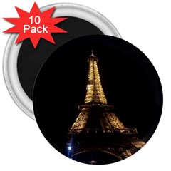 Tour Eiffel Paris Nuit 3  Magnets (10 Pack)  by kcreatif