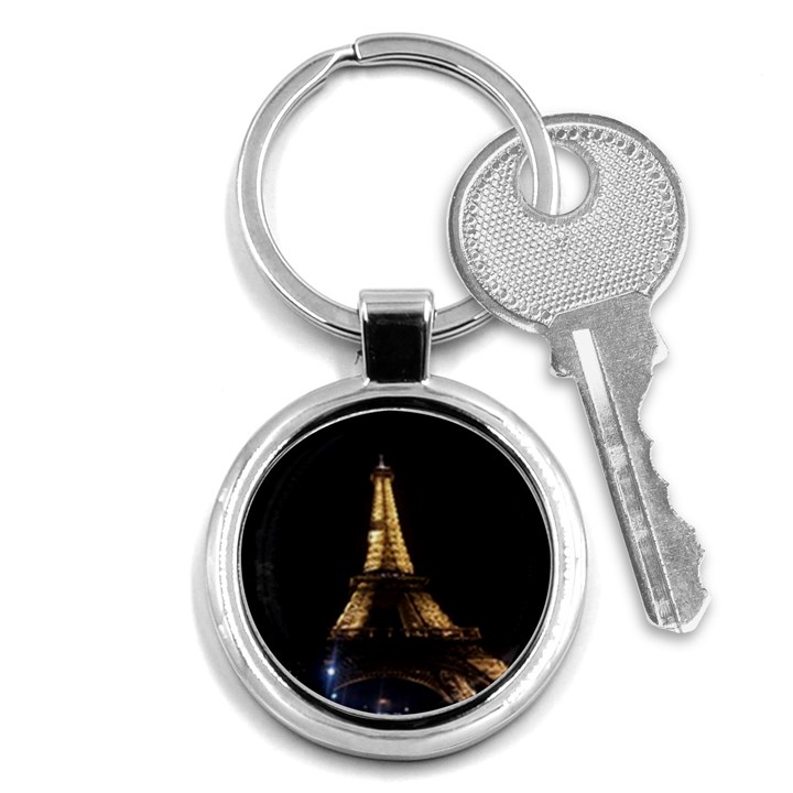 Tour Eiffel Paris Nuit Key Chain (Round)