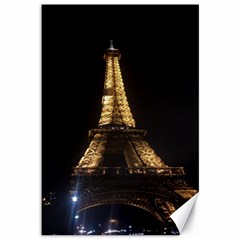 Tour Eiffel Paris Nuit Canvas 12  X 18  by kcreatif