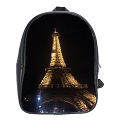 Tour Eiffel Paris Nuit School Bag (large) by kcreatif