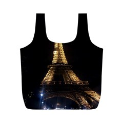 Tour Eiffel Paris Nuit Full Print Recycle Bag (m) by kcreatif