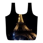 Tour Eiffel Paris Nuit Full Print Recycle Bag (L) Front