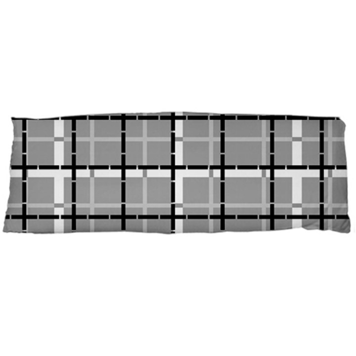 Pattern Carreaux Noir/Gris Body Pillow Case (Dakimakura)