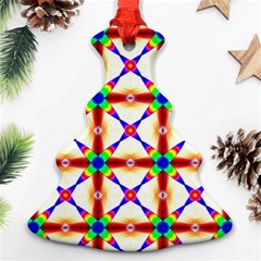 Rainbow Pattern Christmas Tree Ornament (two Sides)