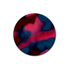 Dégradé Rose/bleu Rubber Coaster (round)  by kcreatif