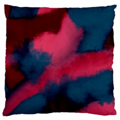 Dégradé Rose/bleu Large Flano Cushion Case (two Sides) by kcreatif