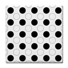 Background Dot Pattern Tile Coaster by HermanTelo