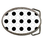 Background Dot Pattern Belt Buckles Front