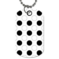 Background Dot Pattern Dog Tag (two Sides)