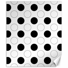 Background Dot Pattern Canvas 8  X 10  by HermanTelo