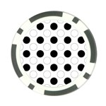 Background Dot Pattern Poker Chip Card Guard Back