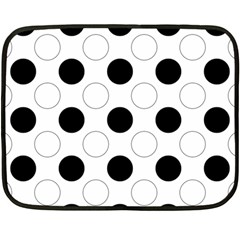 Background Dot Pattern Double Sided Fleece Blanket (mini) 