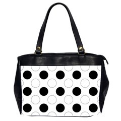 Background Dot Pattern Oversize Office Handbag (2 Sides) by HermanTelo