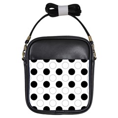 Background Dot Pattern Girls Sling Bag