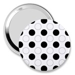 Background Dot Pattern 3  Handbag Mirrors Front