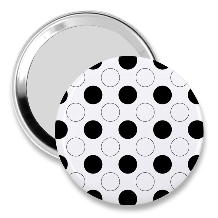 Background Dot Pattern 3  Handbag Mirrors