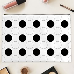 Background Dot Pattern Cosmetic Bag (xxl)