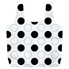 Background Dot Pattern Full Print Recycle Bag (xl)